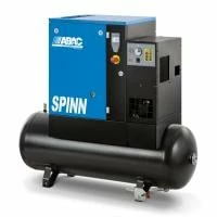 ABAC 4152055003 Screw Air Compressor - SPINN7 5E 10 400/50 270 E CE Receiver Mounted With Dryer 270L 34.7CFM 10Bar 10HP