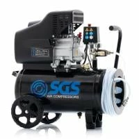 SGS 24 Litre Direct Drive Air Compressor With Hose Reel - 9.5CFM 2.5HP 24L