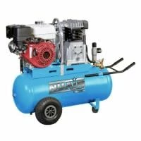 Nuair 100 Litre Professional / Honda Petrol Belt Drive Air Compressor - 13.8 CFM 5.5 HP