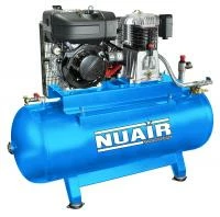 Nuair 500 Litre Professional / Lombardini Diesel Belt Drive Air Compressor - 33.3 CFM 10 HP