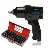 SGS 1/2 Heavy Duty 880Nm Air Impact Wrench | 38 Pcs Drive Deep Socket Set
