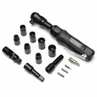 SGS 17pcs 1/2 Air Ratchet Wrench Kit With Rubber Grip