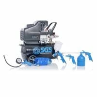 SGS 24 Litre Direct Drive Air Compressor & 5 Piece Tool Kit - 9.6CFM 2.5HP 24L