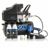 SGS 24 Litre Direct Drive Air Compressor & 2 In 1 Air Nail / Staple Gun - 9.6CFM 2.5HP 24L