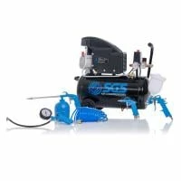 SGS 24 Litre Direct Drive Air Compressor & 5 Piece Tool Kit - 5.5 CFM, 1.5 HP
