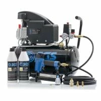 SGS 24 Litre Direct Drive Air Compressor & 2in1 Air Nail / Staple Gun - 5.5 CFM, 1.5 HP