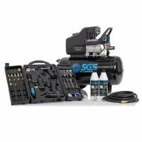 SGS 50 Litre Direct Drive Air Compressor & 71pcs Air Tool Kit - Impact Wrench Die Hammer Ratchet & Grinder - 9.6CFM 2.5HP 50L