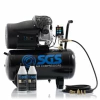 SGS 50 Litre Direct Drive Air Compressor With Starter Kit - 14.6CFM 3.0HP 50L