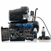 SGS 50 Litre Direct Drive Air Compressor With 71 Pieces Air Tool Kit - 14.6CFM 3.0HP 50L